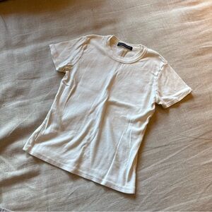 Brandy Melville Crisp White Short Sleeve Tee